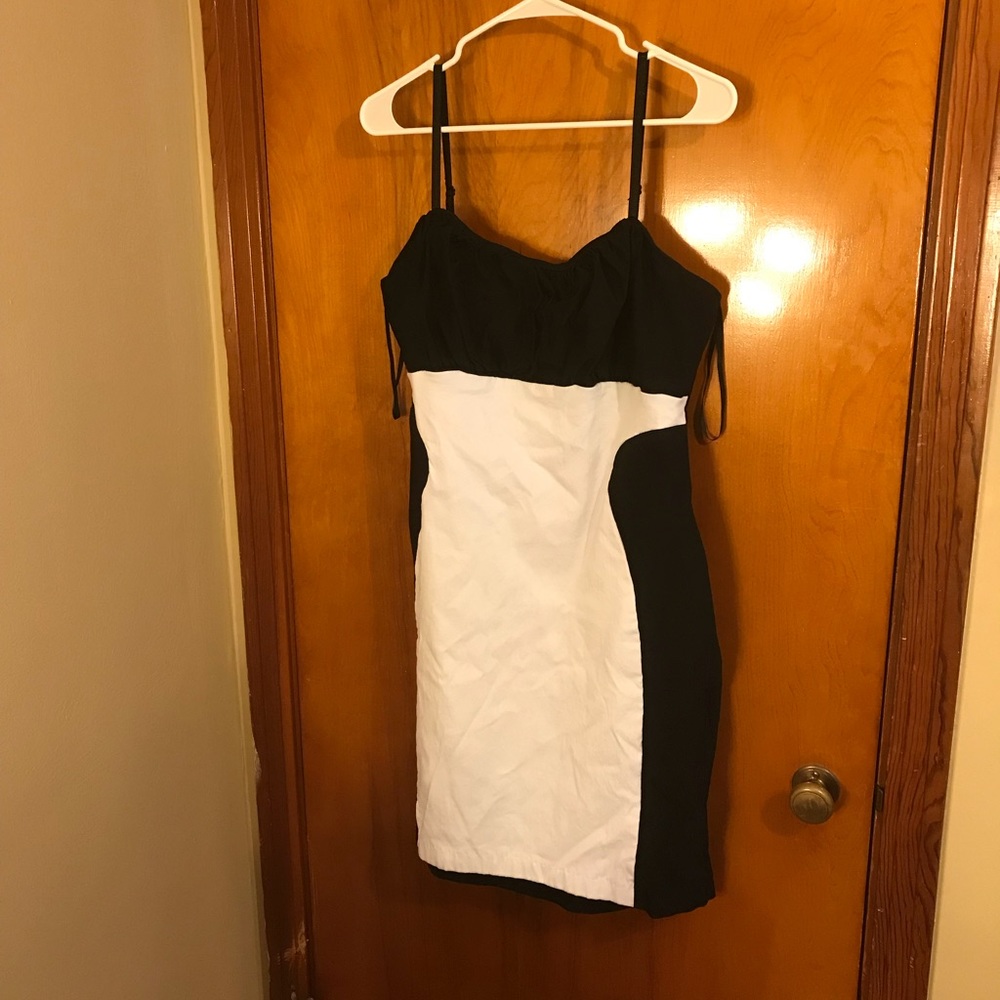 Sexy Black & White Dress